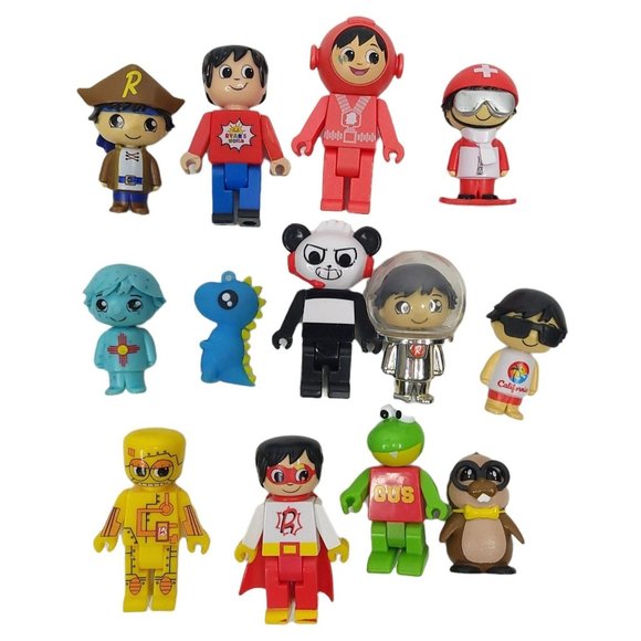 Ryans World Mini Figures Road Trip Van Car Panda Gus Red Titan Toys Lot Of 14 - Picture 3 of 10